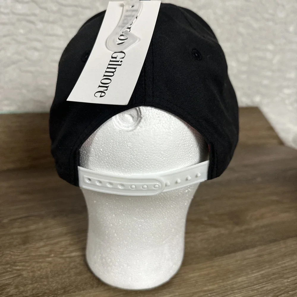 Happy Gilmore Just Tap It In Golf Hat Black Snapback Rope Cap Adjustable NWT